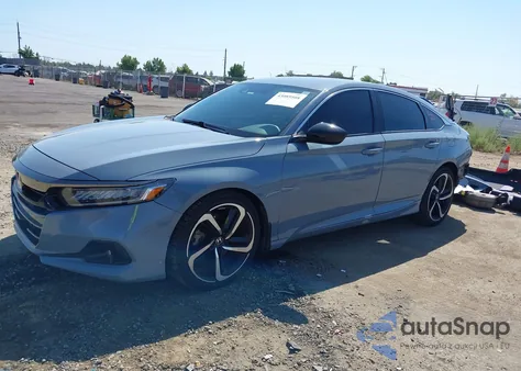 2022 Honda Accord Sport из США, поврежденный, VIN 1HGCV1F32NA018928